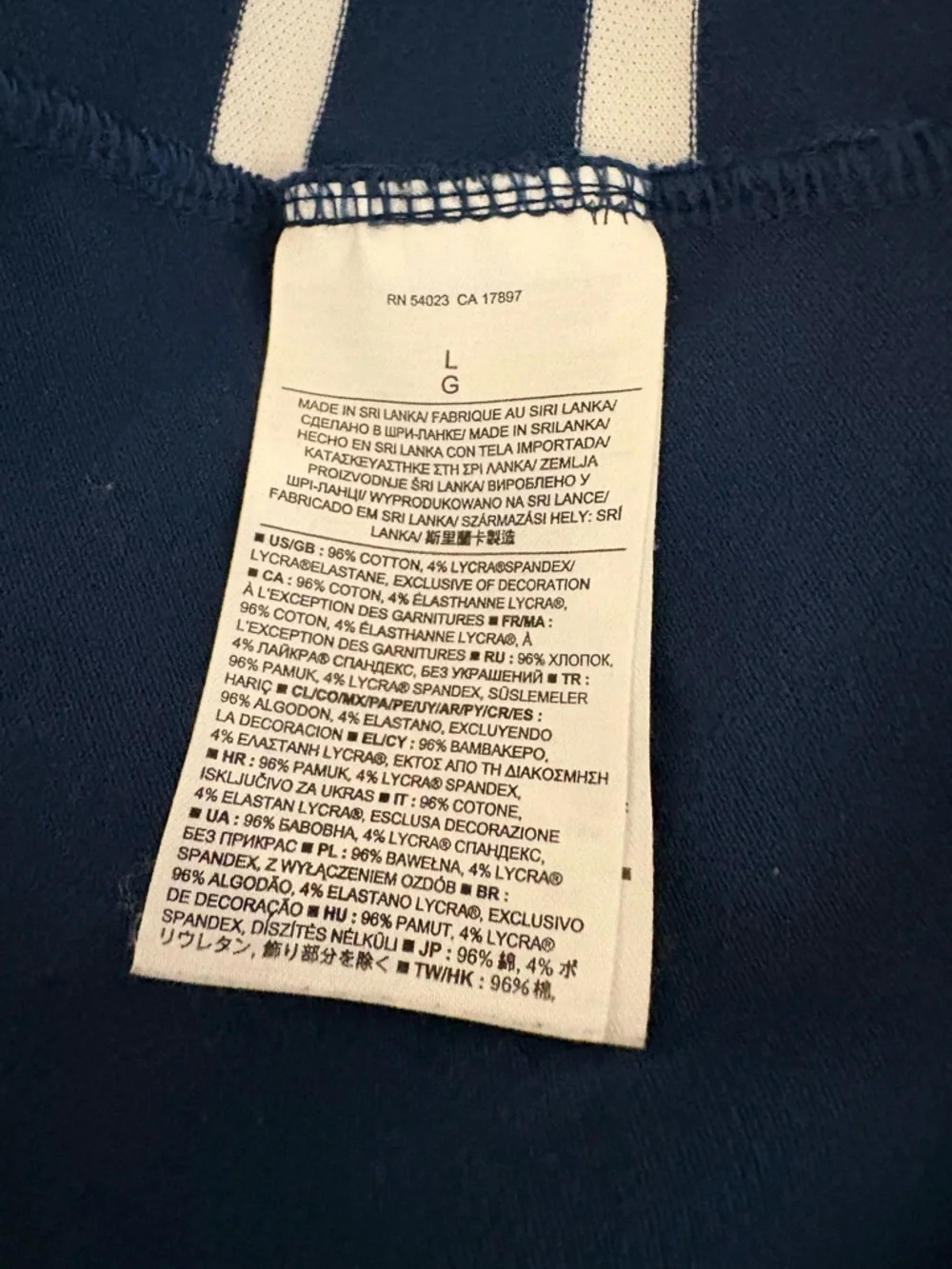 Banana Republic MULTI-STRIPE PIQUE POLO Blue & White Short Sleeve Shirt Large